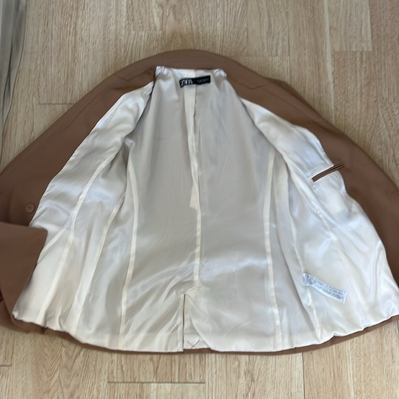 Zara double breasted blazer camel colored size L - Picture 3 of 6